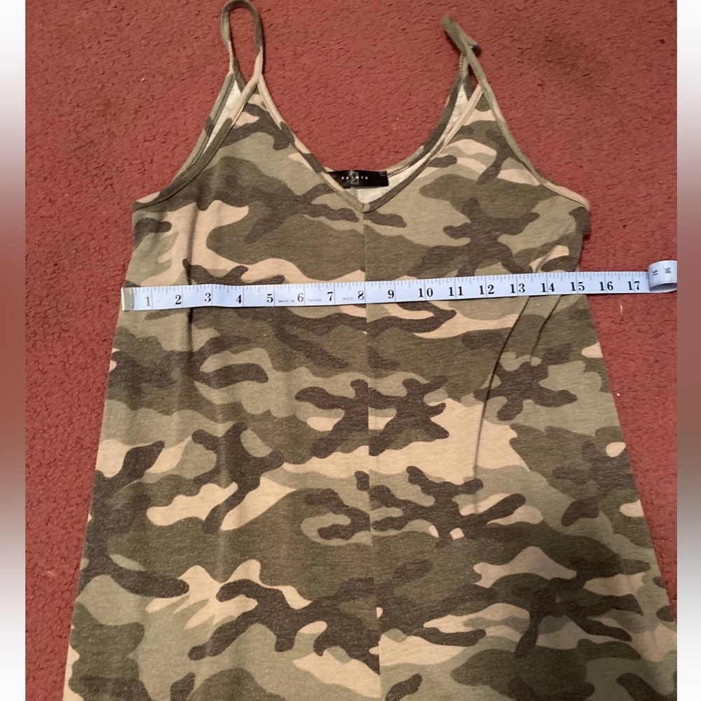 21 Saints Womens Camouflage Sleeveless Cropped Wide-Leg Jumpsuit Size S - Picture 6 of 16
